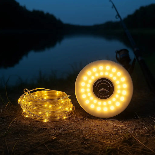 Guirlande Lumineuse portable et escamotable - manivelle woodyscamp
