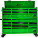 Homak Manufacturing 72" RS Pro 12-Drawer Top Chest and 16-Drawer Roller Cabinet Combo - Lime Green HOMLG07072280