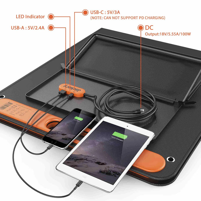 Jackery Explore 500 Portable Power Station and 1 x 100W Solar Panel T1G1SP500G100SP