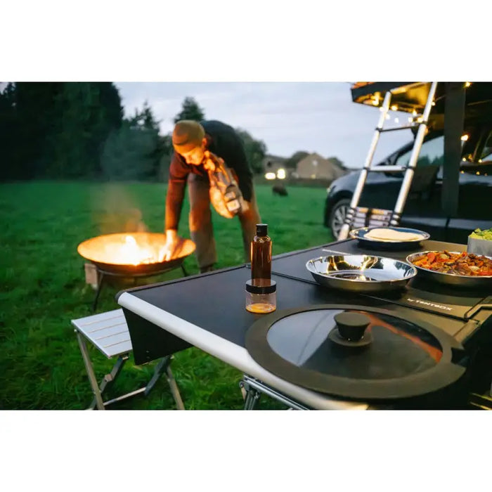 Kitchen Box TentBox–Cuisine de Camp Complète | Camping Vanlife Tente de Toit TentBox