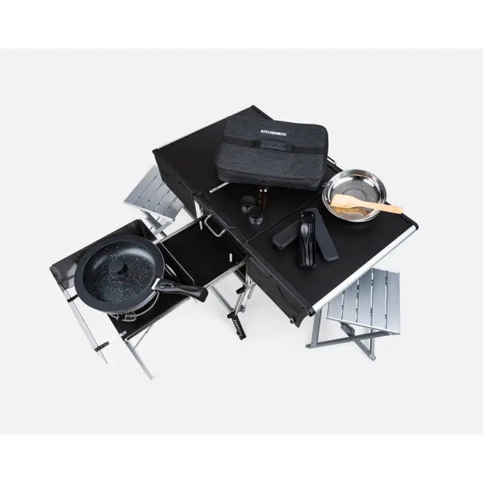 Kitchen Box TentBox–Cuisine de Camp Complète | Camping Vanlife Tente de Toit TentBox