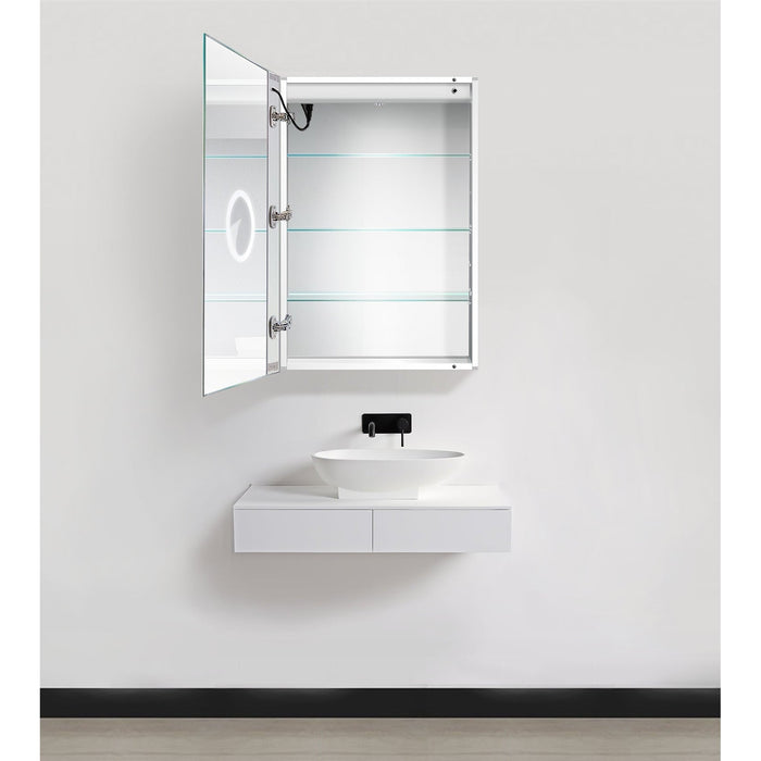 Krugg Svange 24" X 36" LED Medicine Cabinet with Dimmer & Defogger LEFT HINGE SVANGE2436L