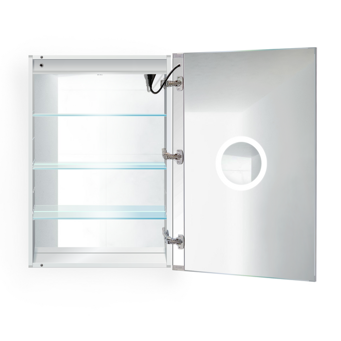 Krugg Svange 2436R  24" X 36" LED Medicine Cabinet with Dimmer & Defogger RIGHT HINGE SVANGE2436R
