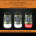 Lampe anti-moustique multifonction avec modes de luminosité variable, idéale pour le camping, haute luminosité, faible luminosité et SOS.