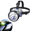 Lampe frontale haute puissance, ultra lumineuse pour le camping sauvage et l'exploration, avec un faisceau puissant de 90 000 lumens.