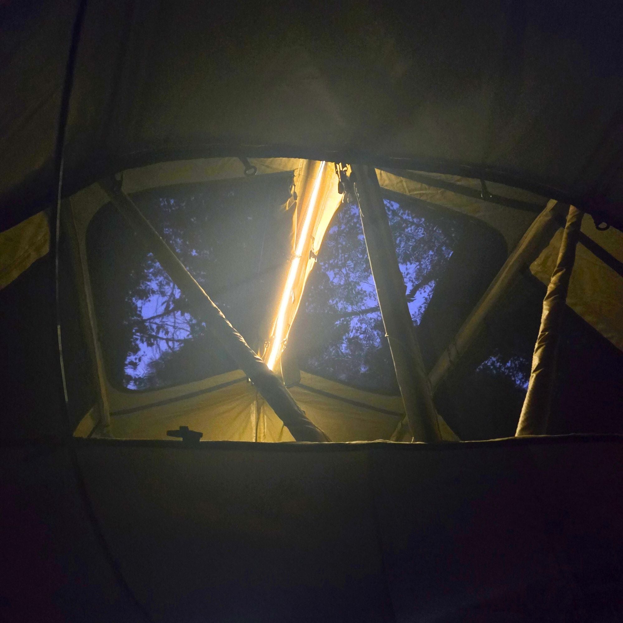 lumière bande led impermeable tente de toit auvent camping sauvage light tente toit bande barre led woodys camp.jpg
