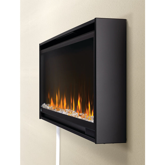 Napoleon Alluravision™ 74 Slimline  Wall Mounted Electric Fireplace NEFL74CHS-1