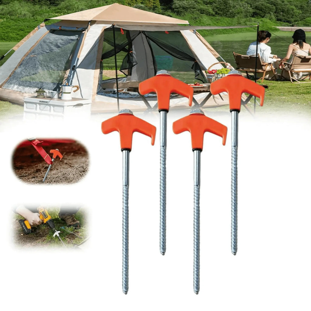 piquets pour tente Piquets de Tente à Vis 20cm