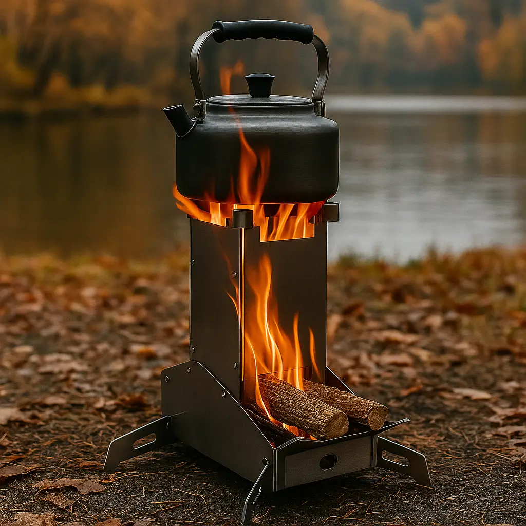 Poêle à bois pliable – robuste et compacte