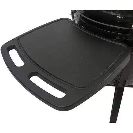 Primo All-In-One Oval X-L 400 Ceramic Charcoal Grill Heavy-Duty Stand, Side Shelves, Ash Tool and Grate Lifter PGCXLC