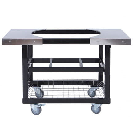 Primo Steel Cart With Stainless Steel Side Tables For Oval XL / Oval Large - PG00370