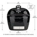 Primo Oval X-L 400 Ceramic Charcoal Grill Jack Daniels Edition PGCXLHJ