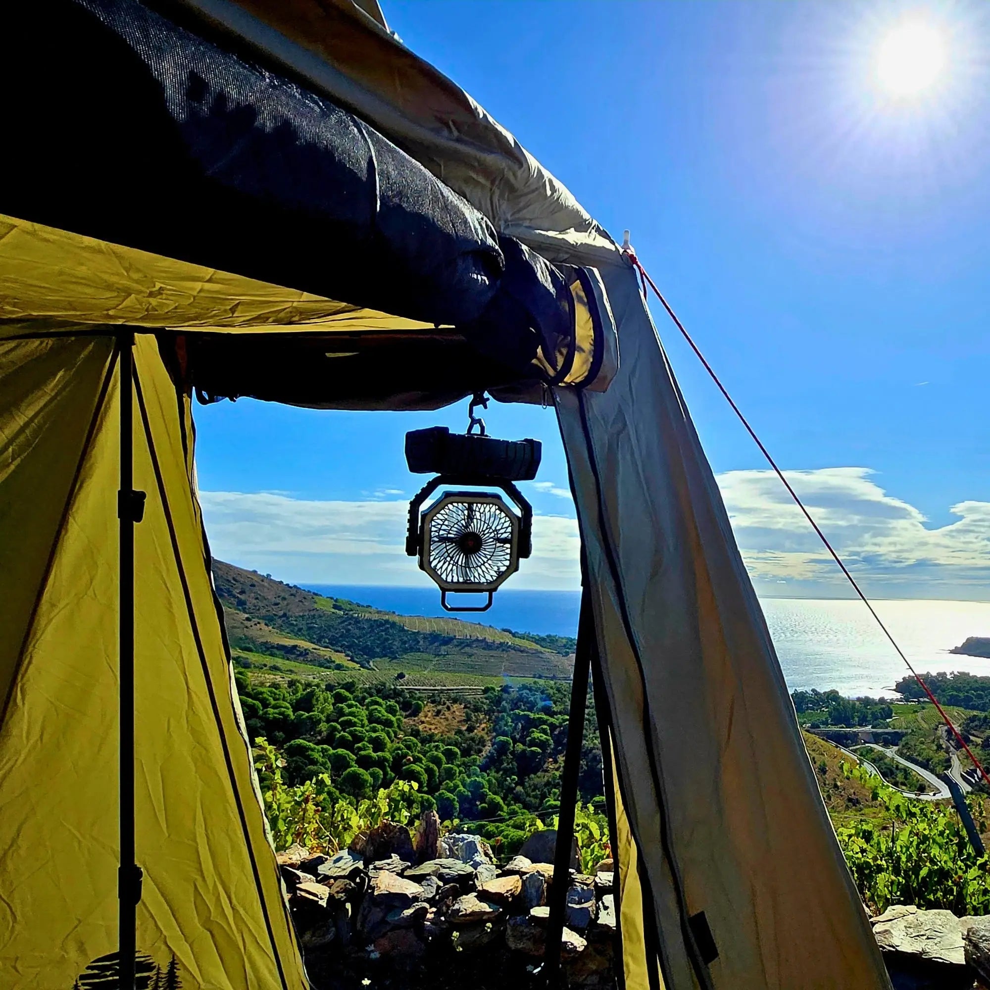 Ventilateur de camping multifonction 3 en 1