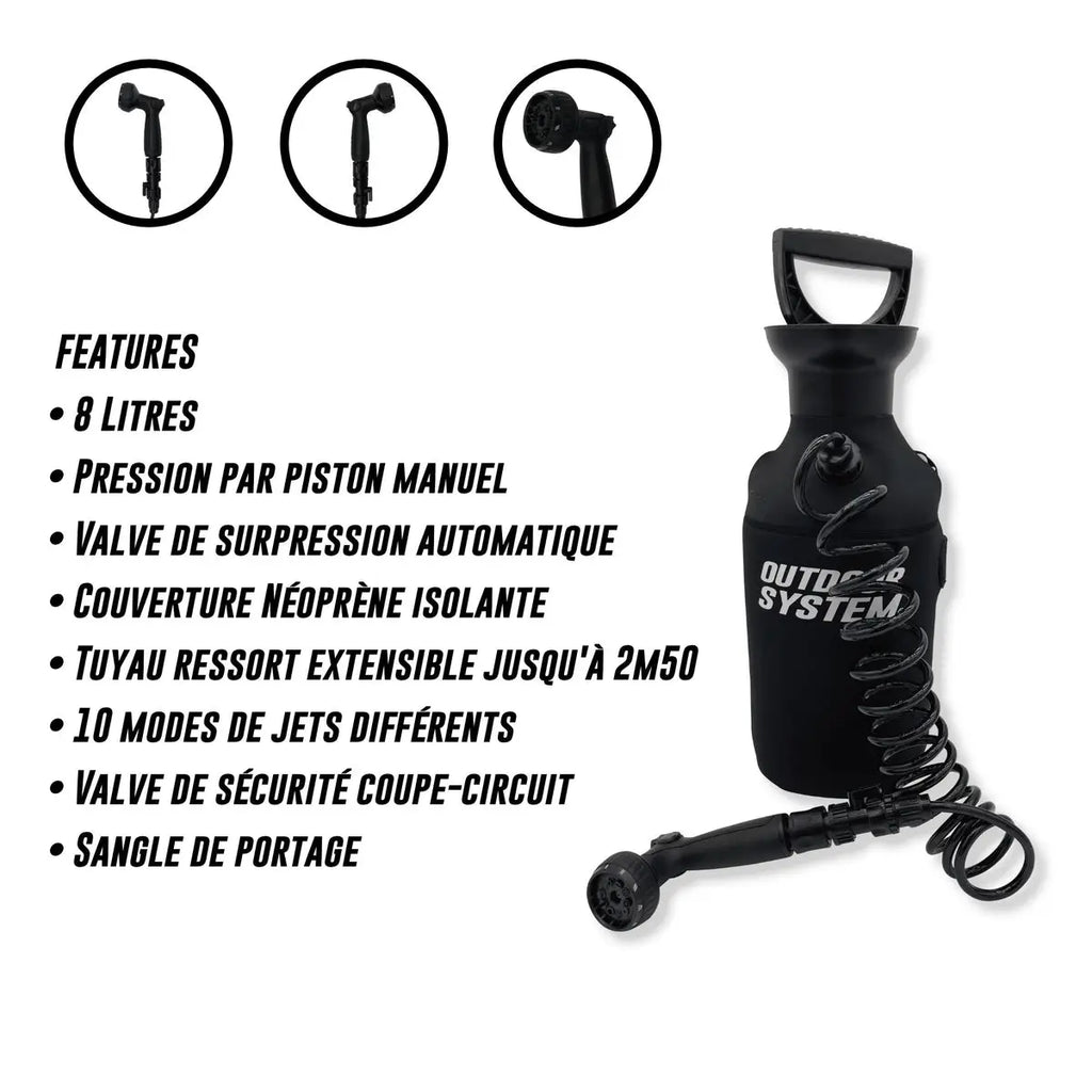 Douche portable Outdoor System 8L
