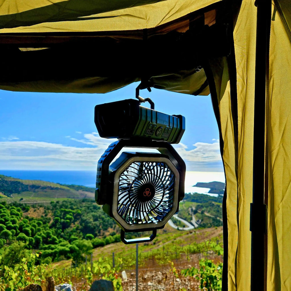 PORTABLE RECHARGEABLE OUTDOOR FAN - CAMPING