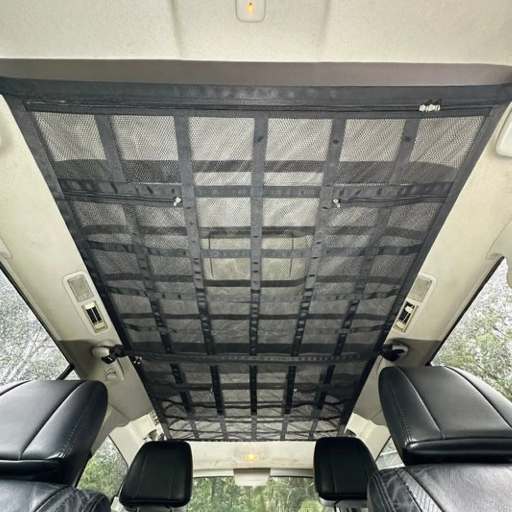 Filet De Rangement Pour Toit De Voiture - 78x53 Cm, Double Couche - Pour SUV, Van, Camping (Noir)