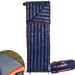 Sac de couchage en plume d'oie pour camping, léger et compact, avec sac de transport inclus.