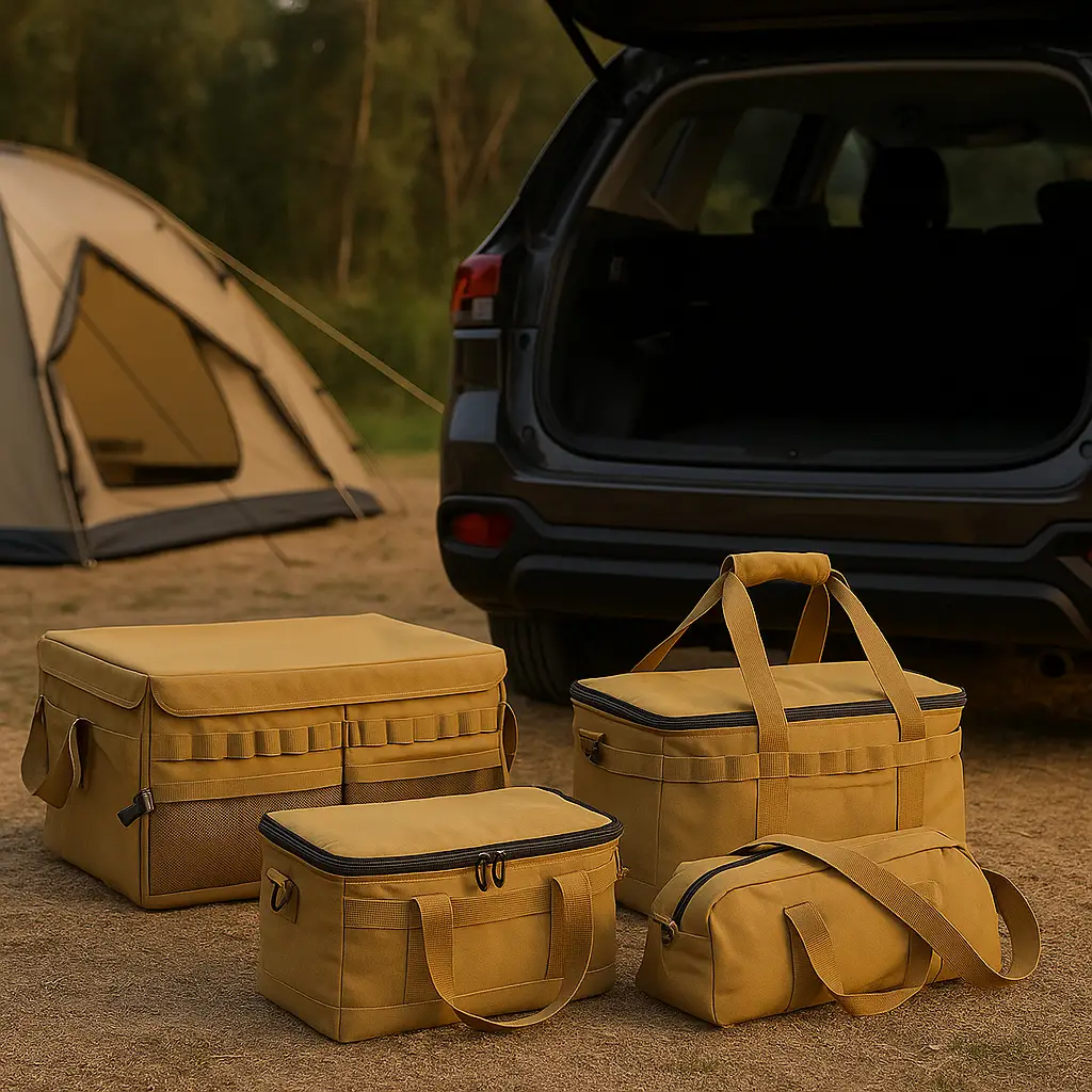 Sac et boite de rangement de camping - Extérieur, pliable 3 tailles