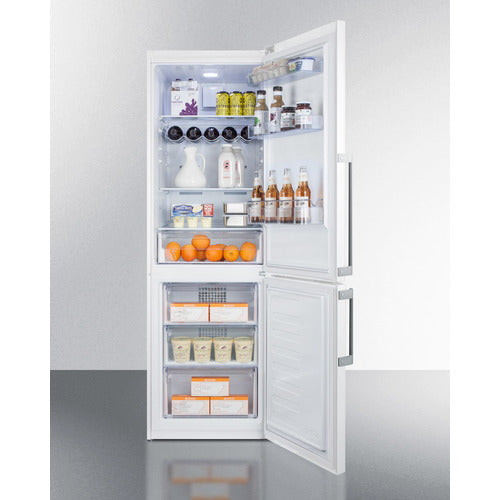 Summit 24" Wide Bottom Freezer Refrigerator FFBF241W