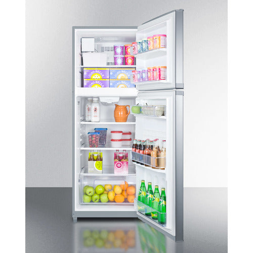 Summit 26" Wide Top Mount Refrigerator-Freezer With Icemaker FF1427SSIM
