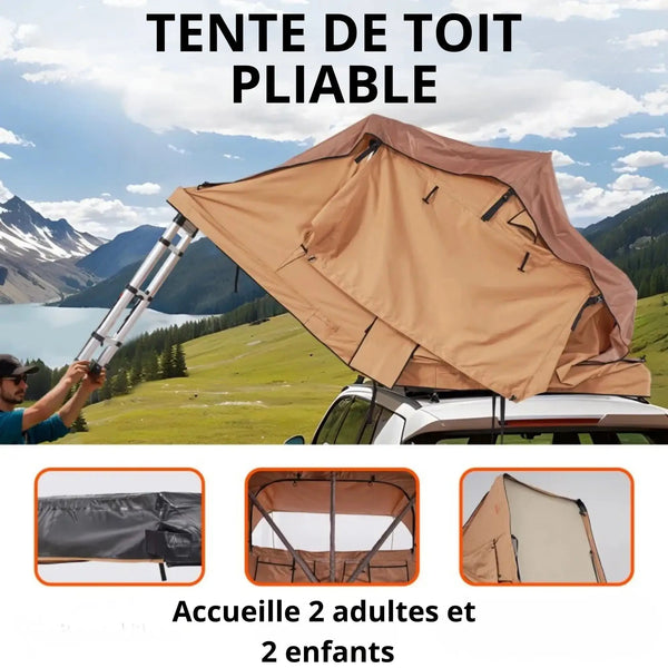 Tente de toit Souple 2-3 personnes 140cm