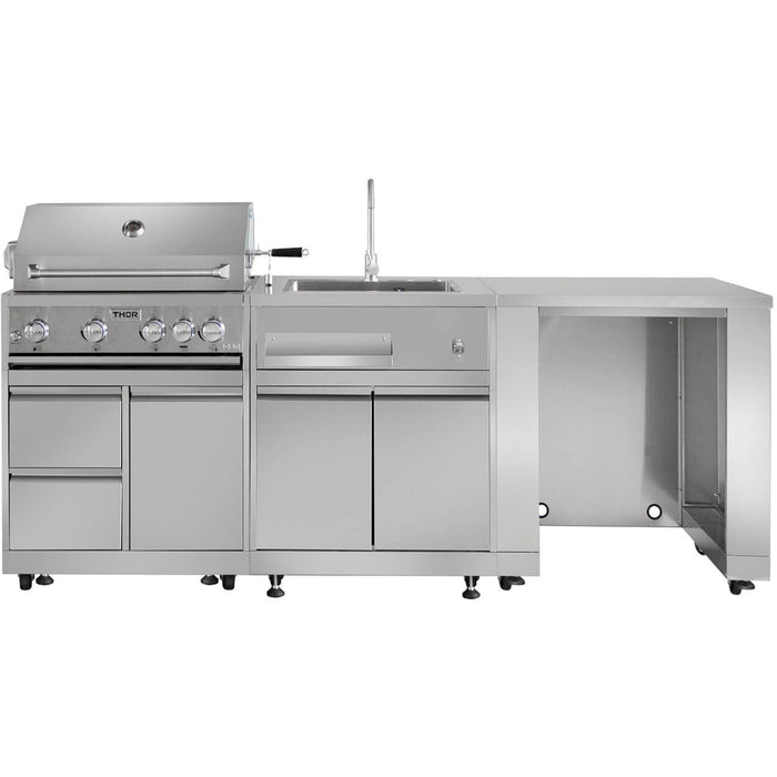 Thor Kitchen Outdoor Kitchen Sink Cabinet in Stainless Steel MK01SS304