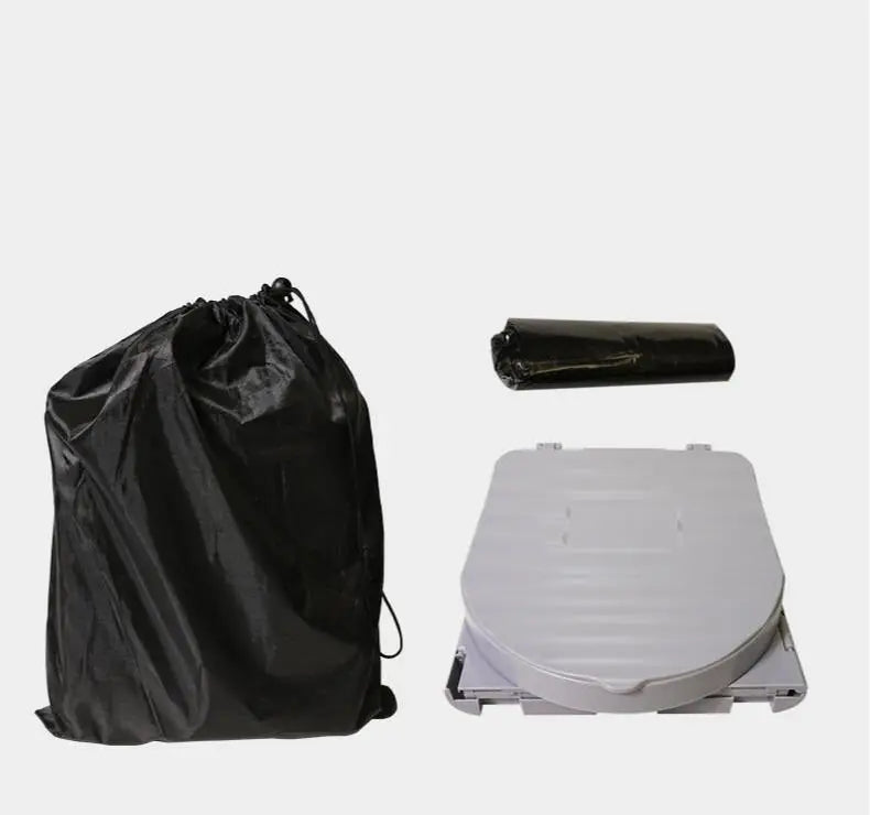 Toilette pliable portable extérieure résistante aux odeurs pour adultes et enfants, siège de toilette en une pièce pour une utilisation en voyage dans la voiture accessoire camping sauvage outdoor vanlife toilette de camping pas cher pliable 