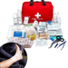 Trousse de secours d'urgence de 173 pièces pour le camping et le voyage, comprenant des pansements, des bandages et d'autres soins essentiels.