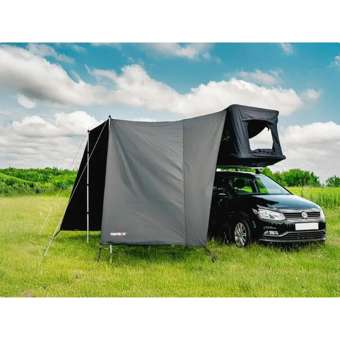 Tunnel Tente de Toit TentBox GO–Porche Abrité Léger | Camping Vanlife TentBox