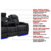 Valencia Tuscany Luxury Console Home Theater Seating Row of 3
