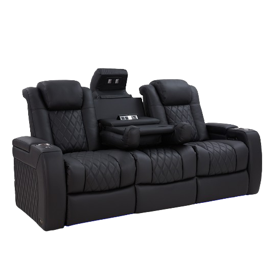 Valencia Tuscany Luxury Console Home Theater Seating Row of 3