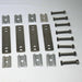 Kit Complet de Fixation Universelle pour Tente de Toit - 4 Plaques Aluminium + Vis Incluses