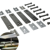 Kit Complet de Fixation Universelle pour Tente de Toit - 4 Plaques Aluminium + Vis Incluses
