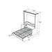 Murphy Bed With Desk, Double Size, White by Leto Muro