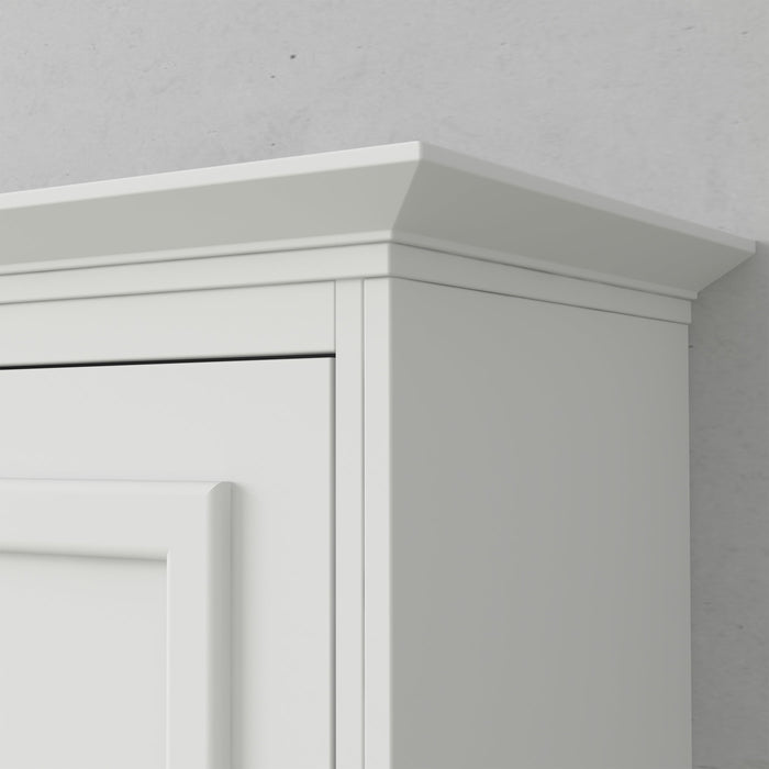 Murphy Bed With Desk, Double Size, White by Leto Muro