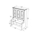 Murphy Bed With Desk, Double Size, White by Leto Muro