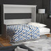 Horizontal Murphy Bed with Desk, Queen Size, White | Leto Muro