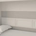 Horizontal Murphy Bed with Desk, Queen Size, White | Leto Muro