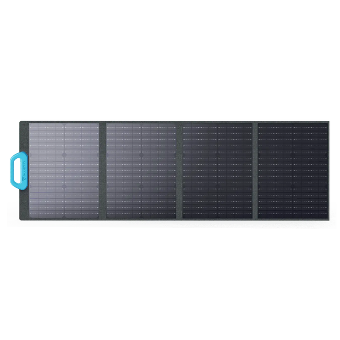 Panneau solaire Bluetti PV100 déployé vue technique