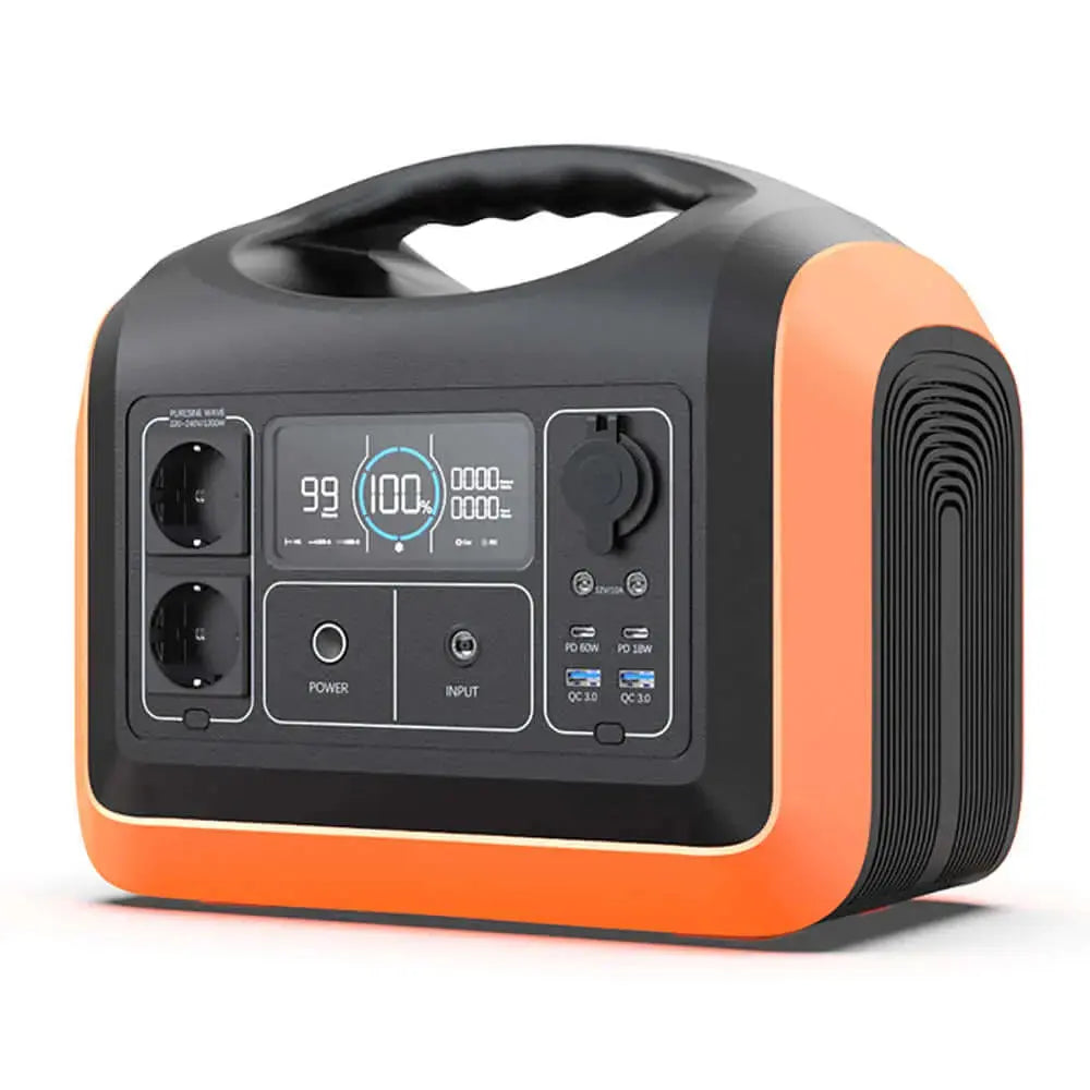 Portable 1200WH battery kit with dual 110W solar panels for travel, featuring integrated powerful lighting and lightweight design.